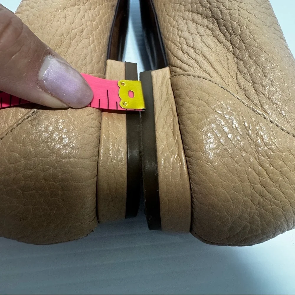 Vionic Noah Tan Leather Pointy Toes Flats Size 7.5 - Picture 11 of 16